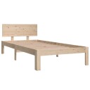 vidaXL Sengeramme heltre furu 90x200 cm