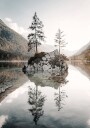 Tranquil Reflections at Lake Hintersee Plakat Plakat / 30x40cm