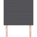 Hodegavl Enkel Design Mørkegrå 100 cm Corduroy Stoff