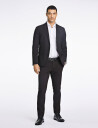 Lindbergh Plain Mens Suit   Normal Length   Black   52