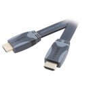 Vivanco 1,5 m Høyhastighets HDMI-kabel med Ethernet, Flat, Gull