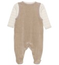 Fixoni Body Ls W.velour Romper Beige 50