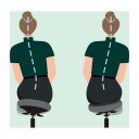 Leitz Ergo Active Ståkrakk med hjul - Ergonomisk grå kontorkrakk