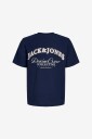 Jack & Jones   T skjorte Jjebrandes Backp Relaxed Tee Ss Sn   Blå