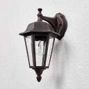 Lindby Lamina - utendørsvegglampe i rustoptikk