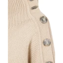 Yves Salomon Dame Strikkevarer Beige S,