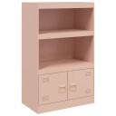  Skjenk rosa 67x39x107 cm stål