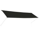 vidaXL Uttrekkbar markise 400x150 cm antrasitt