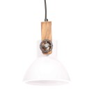 vidaXL Industriell hengelampe 25 W hvit rund 19 cm E27
