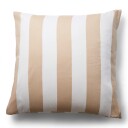 Borg Living Putetrekk i 100% myk og luksuriøs bomullssateng 60x63 cm Naturfarget og hvit Nordic Stripe putetrekk fra By Night
