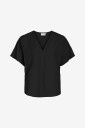 Vila - Topp viPrisilla V-neck S/S Top - Svart
