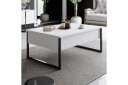 Luxe Sofabord 90x40 cm Hvit/Svart - Hanah Home