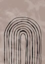 Pictufy Studio Ii Arch one way black No.4 Plakat Plakat / 40x50cm