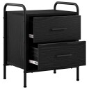 vidaXL Nattbordskap Svart eik 40 x 30 x 50 cm Konstruert tre