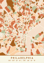 Black Maps Earth Tones 65 Plakat Plakat / 40x50cm