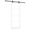 vidaXL skyvedør med utstyrsett 'ORKDAL'Hvit Solid Tre & Glass