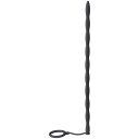 Ouch! Silicone Sounding Plugg- og Penisring-sett     - Svart