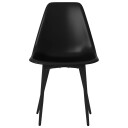 vidaXL Spisestoler 6 stk svart PP