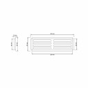 Flexit Sjalusirist 250mm 250x65mm
