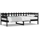 vidaXL Dagseng svart 80x200 cm heltre furu 8721012233546