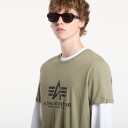 Alpha Industries Basic T Shirt Bl   Green   M