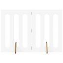 Vidaxl Folding Pet Fence 2 Stk. Hvit 100.5 X 38 X 70 cm Konstruert Tre