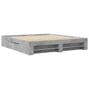  Sengeramme betonggrå 200x200 cm konstruert tre 8721102854507