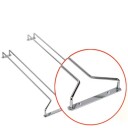 Glasstativ i krom for oppheng 30 cm 2-pakning