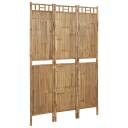 vidaXL Romdeler 3 paneler bambus 120x180 cm