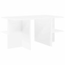  Kaffebord Hvit 87 x 50 x 45 cm Konstruert tre