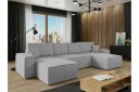 Knocklong 4 seters Hjørnesovesofa   Lysegrå