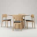 Decotique Social/elephant Spisegruppe Natural Oak / Sort Fløyel   Spisegrupper Eik   351305 300806 4
