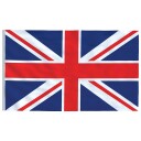 vidaXL Britisk flagg og stang 6,23 m aluminium