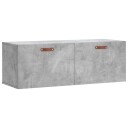  Veggskap betonggrå 100x36,5x35 cm konstruert tre 8720845949532