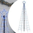 vidaXL Juletre lyskjegle med pigger 220 LED blå 180 cm