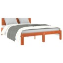  Sengestamme med hodegjerde Vokset Brun 120 x 190 cm Massiv furu