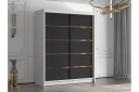 Emet Garderobe 150x200 cm - Svart/Hvit