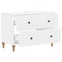 vidaXL Baderomsvaskeskap ALKMAAR Hvit 82 x 41 x 59 cm Konstruert tre