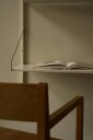 Frama Library Hylle Med Skrivebord 80x108 Cm Varmhvit   Skrivebord Pulverlakkert Stål Warm White   8415