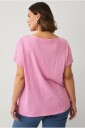 Ellos Plus collection   Topp med kort erme   Rosa