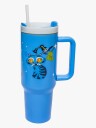 K-Pop Demon Hunters Fuzzy Tumbler Vannflaske 1,18 L Blå