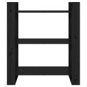 vidaXL Bokhylle/romdeler svart 80x35x91 cm heltre furu