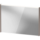 Duravit D Code speil med lys øverst 100 x 700 mm basalt matt