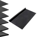 vidaXL Gulv Matte Svart 1,2 x 5 m Gummi