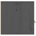 vidaXL Veggskap 2 stk gr? 60x30x30 cm heltre furu