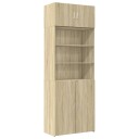  Oppbevaringsskap sonoma eik 80x42,5x225 cm konstruert tre 8721102654343