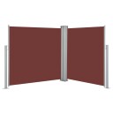 vidaXL Uttrekkbar sidemarkise 120x600 cm brun