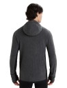 Icebreaker Descender Ls Zip Hood Ms Jet Heather/Black S