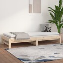vidaXL Uttrekkbar dagseng 2x(90x200) cm heltre furu