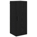  Veggskap Svart Eik 34,5 x 34 x 90 cm Konstruert tre